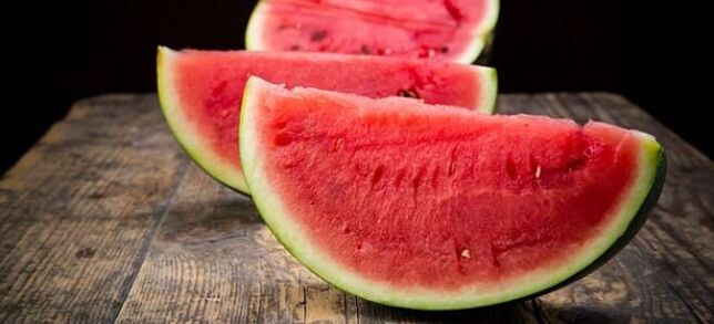 Watermelon on the menu for those who want to lose weight safely. 